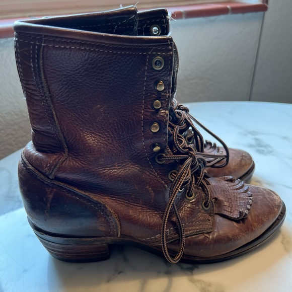 Brown Roper Boots - Picture 2 of 10